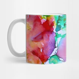 Beautiful Alcohol Ink Style Pattern in Spring Colours Mug